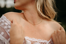 Load image into Gallery viewer, Gold link chain, vintage style, unisex, double split chain, twist rope, rectangular paperclip chain, boho choker, street style necklace, 925