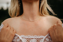 Load image into Gallery viewer, Gold link chain, vintage style, unisex, double split chain, twist rope, rectangular paperclip chain, boho choker, street style necklace, 925