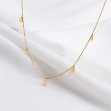 Load image into Gallery viewer, NESKA II - Dainty boho style choker necklace gold plated sterling silver rhodium cable chain mini disc choker minimal stacking necklace