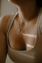 Load image into Gallery viewer, BONNIE - French vintage street style dainty minimalist lock and key dainty necklace 925 silver boho gold padlock pendant key charm gift