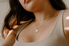 Load image into Gallery viewer, BELLE - Dainty bead satellite chain choker necklace 925 sterling silver boho style gold plated silver bead orb chain stacking necklace