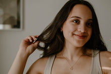 Load image into Gallery viewer, LAUREN - Dainty vintage gold interwoven entwine hoop earrings spiral rose silver twist weave boho minimalist stacking wreath small 925