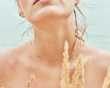 Load image into Gallery viewer, MARY - Minimalist gold gucci chain choker necklace, 925 silver boho bride wedding stacking gold choker necklace thin dainty chain