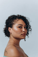 Load image into Gallery viewer, PIPER - Chunky square huggie hoop geometric earrings gold chunky pipe bar street style mini hoop earrings minimalist stacking hoops lock