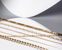 Load image into Gallery viewer, BELLA - Dainty bead satellite bobble chain choker necklace 925 silver gold filled gold vermeil beaded bauble choker stacking long necklace