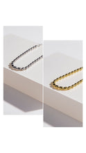 Load image into Gallery viewer, Bead chain bracelet, chunky gold chain, long rice chain, bean chain, adjustable length, boho chain, thick gold chain bracelet, 925 silver