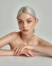 Load image into Gallery viewer, Water drop choker, mini charm choker, waterdrop necklace, droplet chain necklace, boho, satellite, dainty droplet choker, stacking, 925