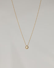 Load image into Gallery viewer, AMELIA - dainty minimalist abstract pebble pendant necklace w/ 925 gold plated sterling silver boho style gold organic pendant necklace