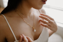 Load image into Gallery viewer, MARY - Minimalist gold gucci chain choker necklace, 925 silver boho bride wedding stacking gold choker necklace thin dainty chain