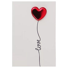 Load image into Gallery viewer, LOVE HEART CARD - Pop up 3d heart blank Valentines, birthday, missing you, handwritten message love you, gift message (Card + Envelope)