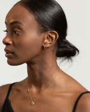 Load image into Gallery viewer, Twist rope huggie hoop, dainty gold hoops, spiral hoops, classic mini hoops, vintage style hoops, wreath hoops, twist hoops, lightweight