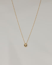 Load image into Gallery viewer, AMELIA - dainty minimalist abstract pebble pendant necklace w/ 925 gold plated sterling silver boho style gold organic pendant necklace