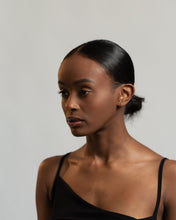 Load image into Gallery viewer, Double cz cuff hoop, dainty cz earrings, suspender cuff, layer hoops, double ear cuff, wrap earring, half hoop, cz huggie earring, boho