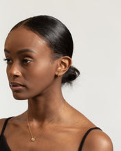 Load image into Gallery viewer, AMELIA - dainty minimalist abstract pebble pendant necklace w/ 925 gold plated sterling silver boho style gold organic pendant necklace