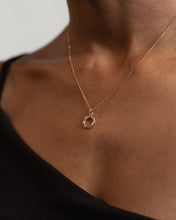 Load image into Gallery viewer, LAUREL - Simple French vintage minimalist criss-cross dainty interwoven entwine infinity twist rope wreath weave pendant gold necklace stack