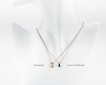 Load image into Gallery viewer, AMELIA - dainty minimalist abstract pebble pendant necklace w/ 925 gold plated sterling silver boho style gold organic pendant necklace