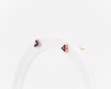 Load image into Gallery viewer, Tiny triangle cz stud, mini cz stud, dainty, geometric, minimalist, triangle cz earring, boho, birthstone studs, 925 sterling silver, gold