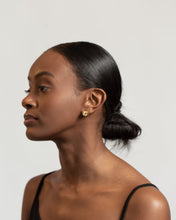 Load image into Gallery viewer, Statement knot stud, chunky knot earring, abstract, minimalist, bold. thick, solid, extra large stud, vintage, unique, street style, 925