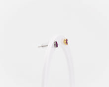 Load image into Gallery viewer, Tiny triangle cz stud, mini cz stud, dainty, geometric, minimalist, triangle cz earring, boho, birthstone studs, 925 sterling silver, gold