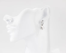 Load image into Gallery viewer, Birth Month Flower EARRINGS - dainty flower coin pendant gold huggie hoop earrings horoscope astrology birth month zodiac personalized gift